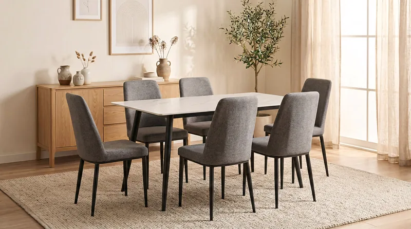 K453-DT6461-K453-5019DC 1+6 DINING SET