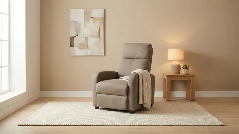 K482-EDSD3839 1 SEATER RECLINER SOFA