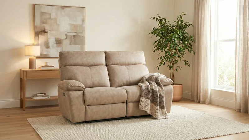 K482-EDSD5889 2S2R RECLINER SOFA (EASY CLEAN)