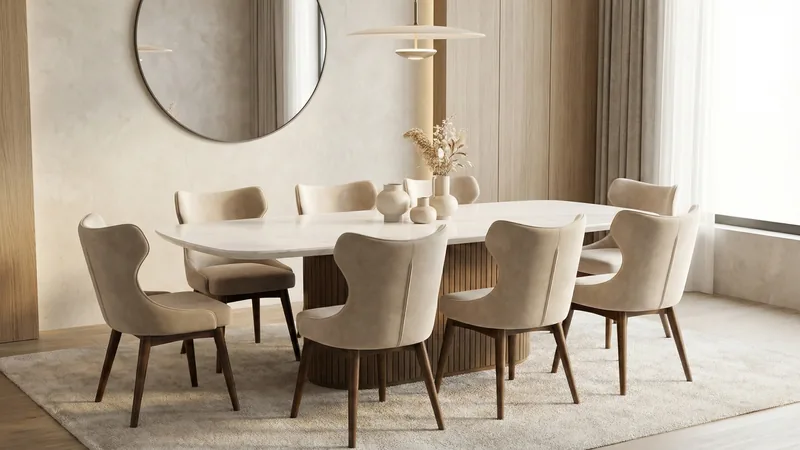 K494-DT-74W-K494-DC-W6602 1+8 DINING SET