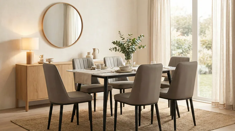 K494-NDA65S-K494-DC251 1+6 DINING SET